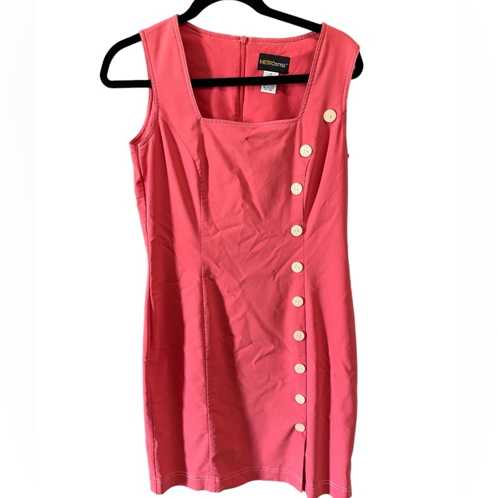 Metro Style Dress size 6 coral/pink